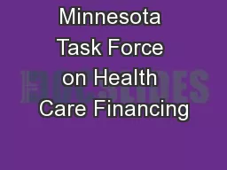 Minnesota Task Force on Health Care Financing