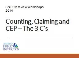 Counting, Claiming and CEP – The 3 C’s