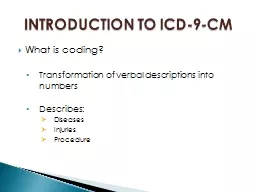 What is coding? Transformation of verbal descriptions into numbers