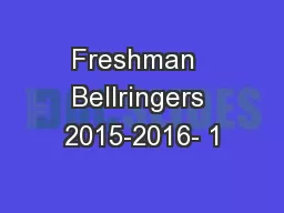 Freshman  Bellringers 2015-2016- 1