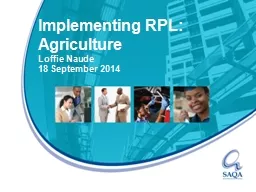 Implementing RPL: Agriculture