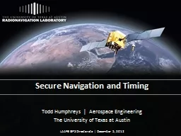 Secure Navigation and Timing