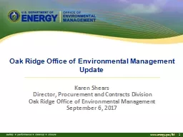 Oak Ridge Office of Environmental Management