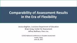 Comparability of Assessment Results