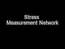 Stress Measurement Network