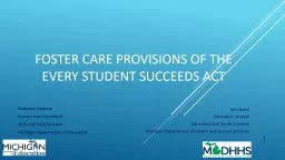 Foster Care Provisions of the Every Student Succeeds Act