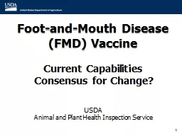Foot-and-Mouth Disease (FMD) Vaccine