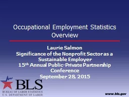 Occupational Employment Statistics Overview