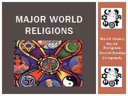 World History World Religions