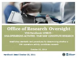 Office of Research Oversight