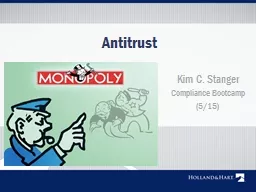 Antitrust Kim C. Stanger