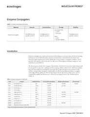 Revised August MP  Enzyme Conjugates Introduction Enzy