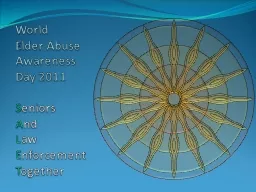 World  Elder Abuse  Awareness