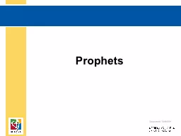 Prophets Document #: TX004709