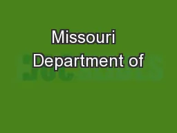 Missouri  Department of