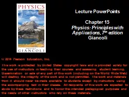 Chapter 15 The Laws of Thermodynamics