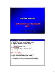Based on Computer Networking th Edition by Kurose and
