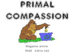 PRIMAL COMPASSION Magazine article