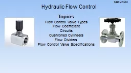 Hydraulic Flow Control MECH1300