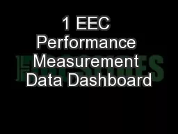 1 EEC Performance Measurement Data Dashboard