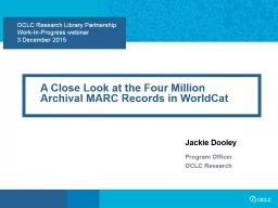 OCLC Research Library Partnership