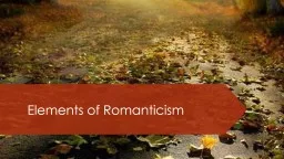 Elements of Romanticism