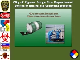 Contamination and Decontamination