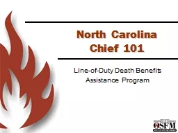 North Carolina  Chief 101
