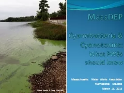 MassDEP  Massachusetts Water Works Association