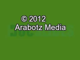 © 2012      Arabotz Media