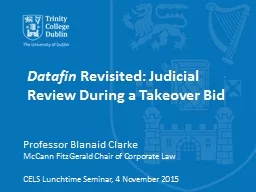 Datafin  Revisited: Judicial Review During a Takeover Bid
