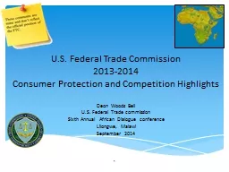 1 U.S. Federal Trade Commission