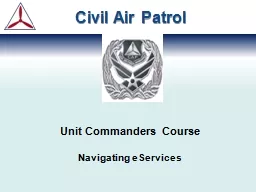 Unit Commanders Course Navigating eServices