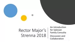 Rector Major’s  Strenna
