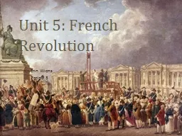 Unit 5: French Revolution