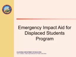 Emergency Impact Aid for Displaced Students