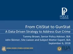 From CitiStat to GunStat