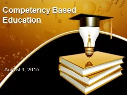 Competency Based Education