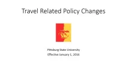 Travel Related Policy Changes