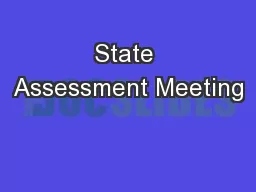 State Assessment Meeting