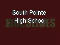 South Pointe High School