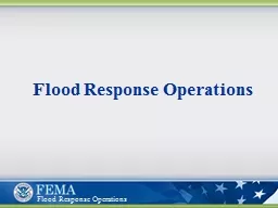 Flood  Response  Operations