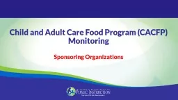 Child and Adult Care Food Program (CACFP)