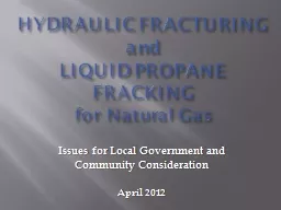 HYDRAULIC FRACTURING and