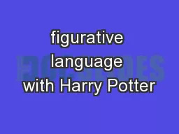 figurative language with Harry Potter