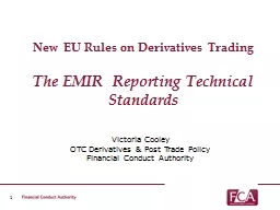 New EU Rules on  Derivatives Trading