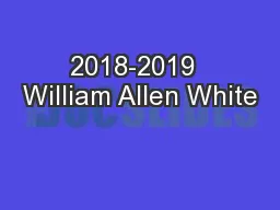 2018-2019  William Allen White
