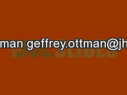 Geff  Ottman geffrey.ottman@jhuapl.edu