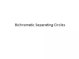 Bichromatic  Separating Circles