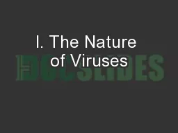 I. The Nature of Viruses
